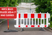 north wales a525 a547 road closures